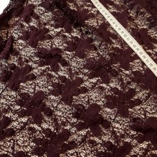 Ткань Гипюр стрейч (баклажановый), 2271